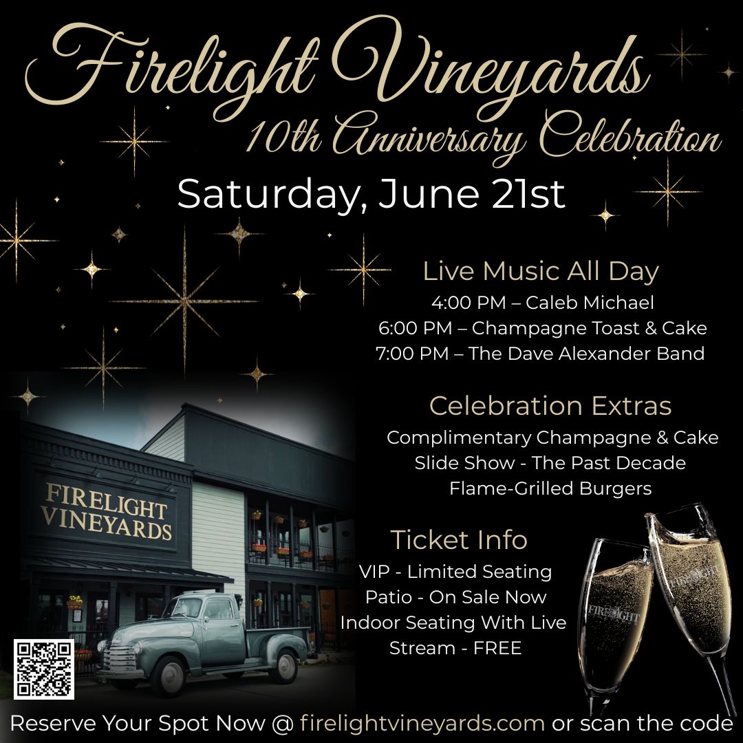 Product Image for 10th Anniversary Party & Concert - GENERAL ADMISSION INDOORS - FREE - Call to Reserve