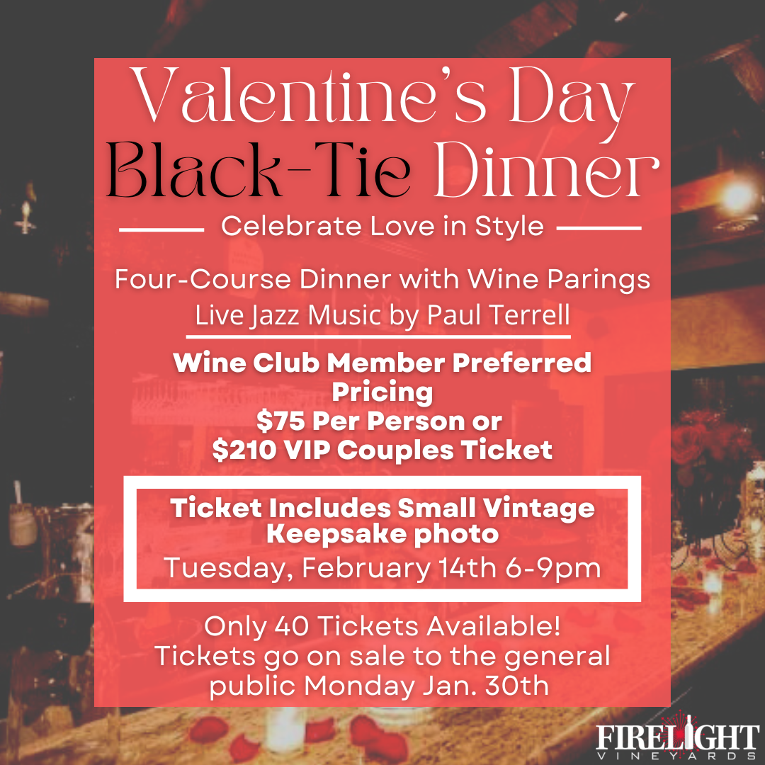 Product Image for Valentine's Day Dinner - A Wine Club Member Ticket