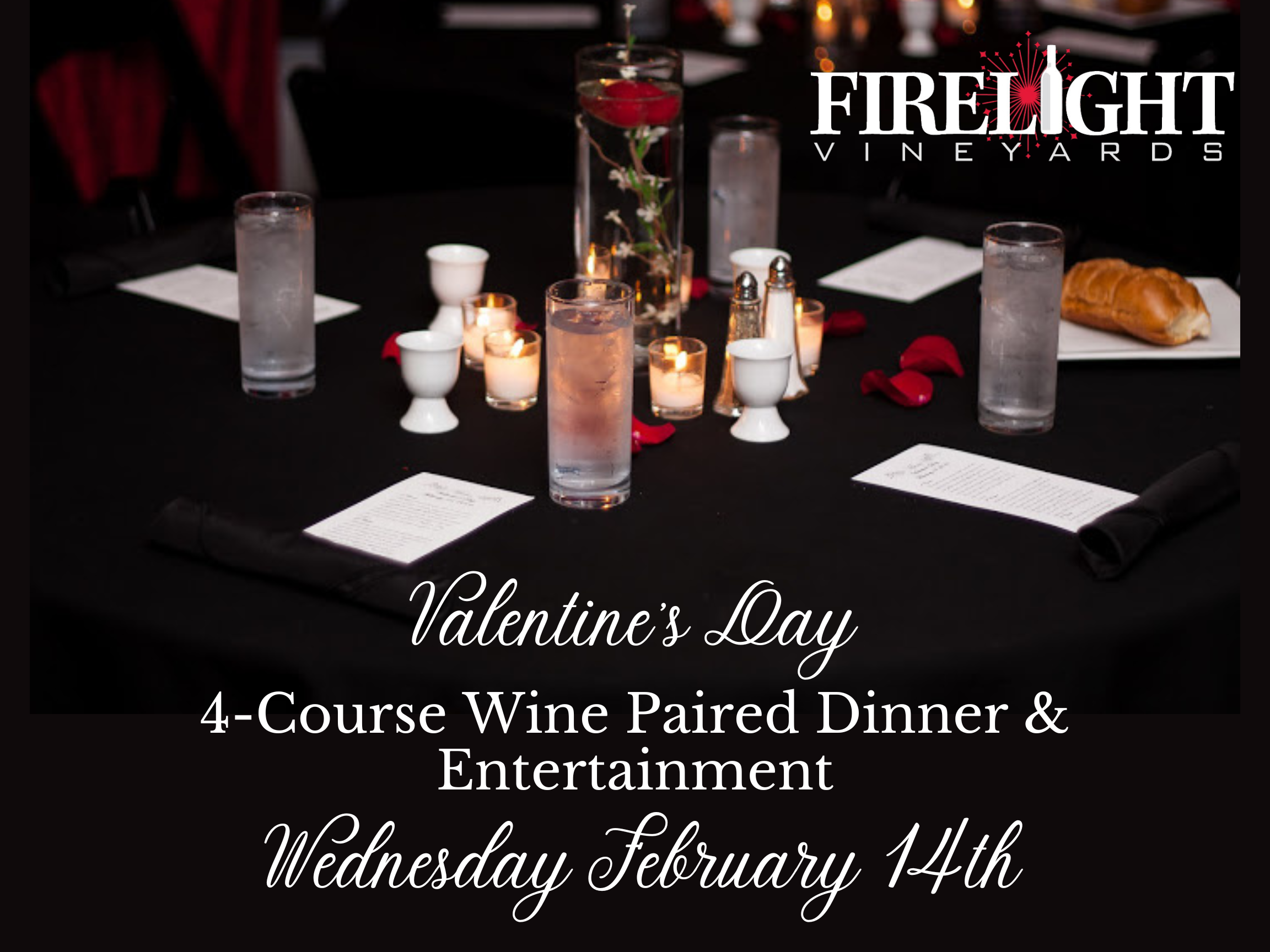 Product Image for Valentine's Day 4-Course Wine Paired Dinner - 1 Ticket