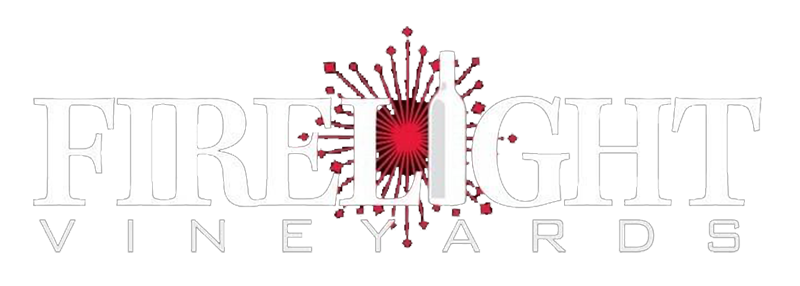 Firelight Vineyards Scrolled light version of the logo (Link to homepage)